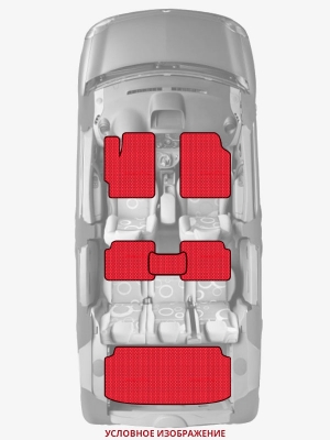 ЭВА коврики «Queen Lux» комплект для Audi S6 (C6)